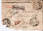 Brs181/ SELTEN Berlin P.A. 44 Nach Paris Mit Brustschild 22 (5 Groschen) 1874 - Covers & Documents