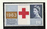 GREAT BRITAIN, 1963, 100 YEARS RED CROSS, CROIX ROUGE MI 362-364 And 362y-364y PHOSPHORE ** LUXE - Sin Clasificación