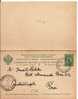 Rle003/ RUSS. LEVANT -  Doppelkarte P 2 An Das Dt. Postamt, Constantinople, Als Ortskarte 1902 Nach - Turkish Empire