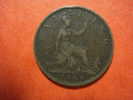 8557 U.K ENGLAND UNITED KINGDOM  FARTHING     AÑO / YEAR   1886  MBC / VF / TTB - B. 1 Farthing