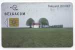 Belgacom. Telecard 200 BEF. Ferme, Arbres, Prairie. Boerderij, Bomen, Weide. - Met Chip