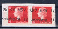 CDN+ Kanada 1962 Mi 351 A Elizabeth II. (Paar) - Usados