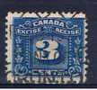 CDN E Kanada 190. Mi 3 C. Excise Accise Stamp - Oblitérés