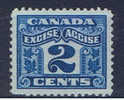 CDN E Kanada 190. Mi 2 C. Excise Accise Stamp - Usati