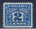 CDN E Kanada 190. Mi 2 C. Excise Accise Stamp - Gebraucht