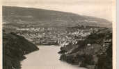 CARTE POSTALE DE BELLEGARDE - LE RHONE ET VUE PANORAMIQUE DE LA VILLE - Bellegarde-sur-Valserine