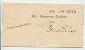 Brief (17) Ongefrankeerd Van Gouverneur Zuid Holland Aan Gemeentebestuur Van IJsselmonde - ...-1852 Prephilately