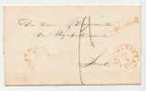 Brief (18) Ongefrankeerd Van Leeuwarden Burgemeester Wymbritseradeel 10-03-1854  Te Sneek Met Lakzegel NA POSTTIJD - ...-1852 Voorlopers