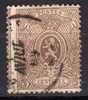 25A  Obl  Signé Brun  Petite Fente  Cob 85 - 1866-1867 Piccolo Leone