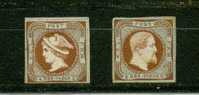 DANEMARK ESSAIS Sur Cartons Journaux ? 1851 1 Ex. Petit Defaut Mais RARES - Prove E Ristampe