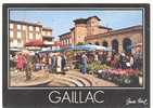 81 )FL) GAILLAC, Jour De Mrché, CPM ED APA POUX , ANIMEE - Gaillac