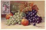 CPA Maximum ALGERIE  Yt 279 Raisins Vigne Cachet Illustré Raisins Foire Alger 1950 - Cartes-maximum