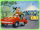 DISNEY - GOOFY, DONALD, MICKEY - MOTOR MANIA - SPACE MOUNTAIN - TRAVEL IN 1986 - DIMENSION 13X17 Cm - - Disneyworld