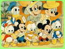 CARTOONS - MICKEY, MINNIE, DONALD & THEIR NEPHEWS - EVERYONE LOVES A PARADE ON MAIN STREET - DIMENSION 13X17 Cm - - Disneyworld