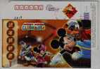 Disney Mickey Mouse And Donald Duck,Animation Film,China 2008 Lunar New Year Of Of The Rat Greeting Pre-stamped Card - Fumetti