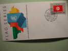 8644 FLAG DRAPEAUX BANDERA   TUNISIA TUNIS   - FDC SPD   O.N.U   U.N OFFICIAL FIRST DAY COVER AÑO/YEAR 1988 - Enveloppes