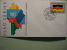 8645 FLAG DRAPEAUX BANDERA   GERMAN DEMOCRATIC GERMANY   - FDC SPD   O.N.U   U.N OFFICIAL FIRST DAY COVER AÑO/YEAR 1988 - Sobres