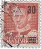 Danemark  364 (1955). - 30 Ø S. 20 Ø Frédéric IX - Used Stamps