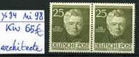 Berlin 2 X Architecte Schinkel Yv:84**  Michel 98**  Cote 130 €  Postfrich ++ - Unused Stamps