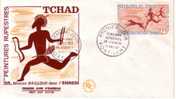 FDC TCHAD ¤ Peintures Rupestres De L'Ennedi  1967 - Prehistorie
