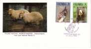 FDC COLOMBIE ¤ OURS BRUN + AIGLE D'ISIDORE  1992 - Ours