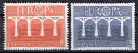 SERIE TIMBRES ESPAGNE NOUVEAUX 1984 EUROPA CEPT PONTS - 1984