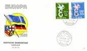 SAAR FDC MICHEL 439/40 €7.00 EUROPA 1958 - 1958