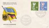 BUND FDC MICHEL 295/96 €12.00 EUROPA 1958 - 1951-1960