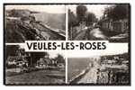 76 VEULES Les ROSES, Multivues, CPSM 9x14, Ed La Cigogne, Voyagé En 1955 - Veules Les Roses