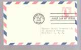 FDC Postal Card 5 Cent Eagle Air Mail - UXC3 Jun 18, 1960 - 1941-60