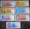 Yugoslavia,Banknote,Paper   Money,Bills,Different,7 Pcs,Inflation,1993-1994. - Jugoslawien