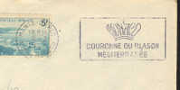 1952 Monaco  Couronne De Blason - Poststempel