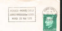 1978 Monaco  Journée Accueil - Postmarks
