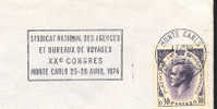 1974 Monaco   Agences De Voyages - Poststempel