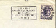 1968 Monaco  Ecoles Chretiennes - Postmarks
