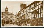 Real Photo Postcard Cars At The Butter Cross Ludlow Shropshire Salop  - Ref B167 - Shropshire