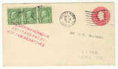 USA Premier Vol Ref 163 First Flight   5.10.1931  Entier Postal  Seattle - Stati Uniti