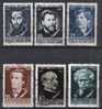 Rumänien; 1958; Michel 1701/5, 1716 O; Schriftsteller Balcescu, Creanga, Vlahuta; Eminesch, Alexandri, Delavrancea - Used Stamps