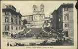 Roma. Italie. Rome. Piazza Spagna - Trinita Dei Monti. Plan Animé. - Piazze