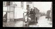 PARIS ( 75)- LA RUE FÉLICIEN-DAVID INONDÉE- BELLE ANIMATION- ATTELAGE AGRICOLE POUR LES SECOURS- - Inondations