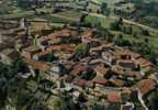 CPSM.  CITE MEDIEVALE DE PEROUGES. VUE GENERALE AERIENNE. - Pérouges