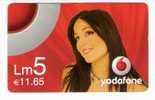 Malta - Malte - Vodafone €11,65 - Woman  -  Prepaid - Malta