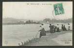 1908 FRANCE BOIS LE ROI, FISHING ON SEINE, VINTAGE POSTCARD - Bois Le Roi