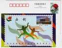 Fencing,Dump Tower,China 1999 The 4th National City Games Advertising Postal Stationery Card - Scherma