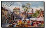 06 NICE, Marché Aux Fleurs, CPA Colorisée, Ed Tuck Série 990 N° 105, Plis Angles Inf. - Markten, Feesten