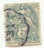 Type Blanc 5c Vert Type I - 1900-29 Blanc