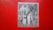 ST PIERRE & M. (*) 1891   N°18A  Surch Renversée  / Sans Gomme - Without Gum - Unused Stamps