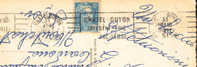 France  1951 63  Flamme RBV  Dateur 4 Lignes Chatel Guyon Thérmes Terme Thermal Sur Carte éntiere - Hydrotherapy