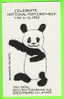 GREENSBORO, NC - NATIONAL POSTCARD WEEK,1990 - PANDA - ILLUSTRATOR, JAY PATEL - PANDA - - Greensboro