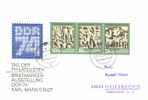 DDR / GDR - Mi-Nr 1988/1990 Zusammendruck Umschlag Echt Gelaufen / Cover Used (u009)- - Briefe U. Dokumente